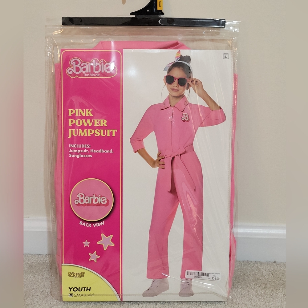 Barbie Pink Power Jumpsuit Costume Kids Small